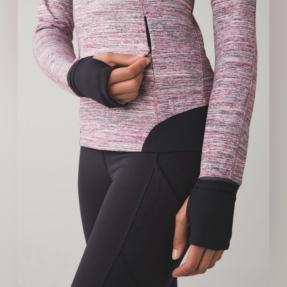 Lululemon Runderful Half Zip Top Womens 10 Space Camo Berry Rumble pullover - Picture 3 of 12